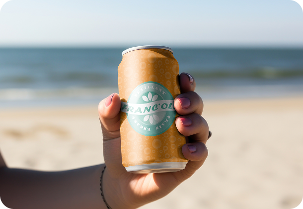 Canette Franc'ola sur la plage