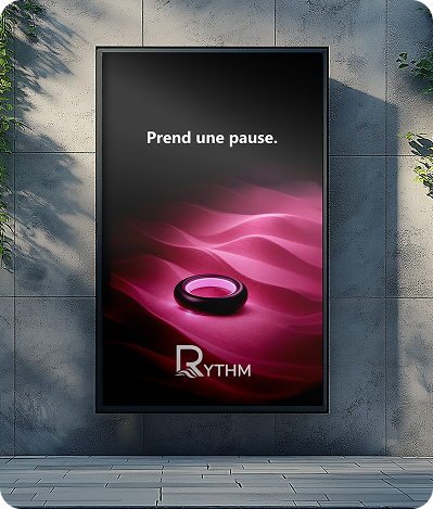 Affiche Rythm : Prends une pause.